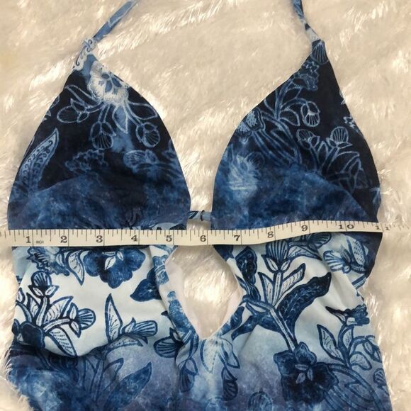 The bikini Lab Floral print open back one piece S - Picture 7 of 7